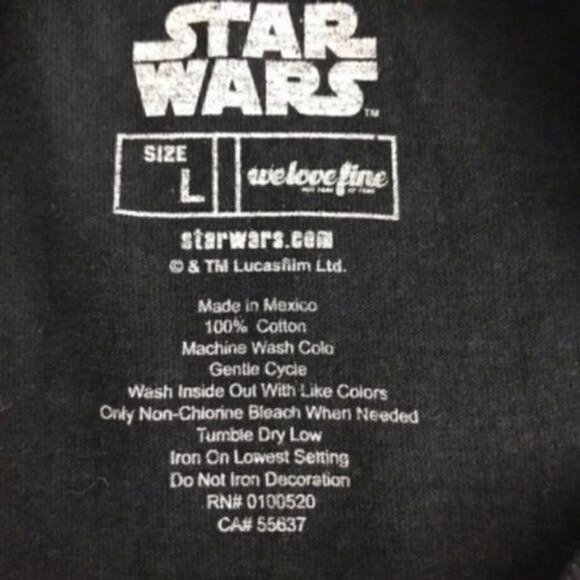 PERIODIC Table Of Star Wars Black short sleeve T-shirt size large tee - Picture 8 of 8